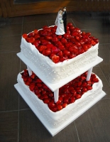 Svatební dort ovocný